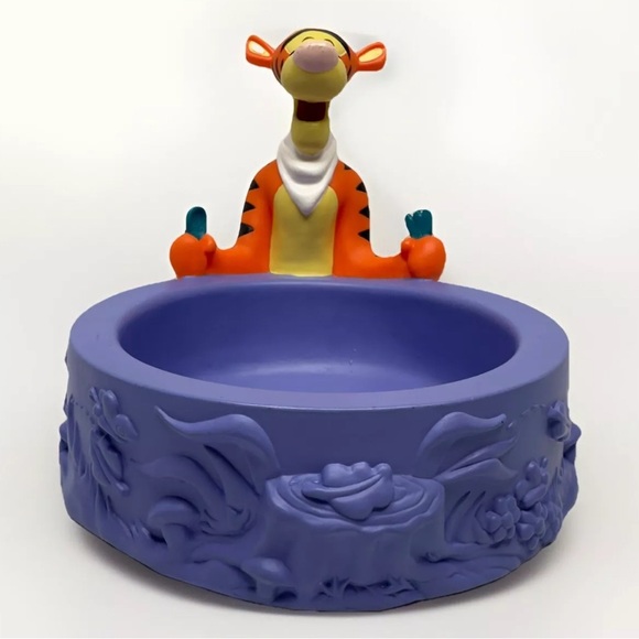 Vintage TIGGER Bowl RARE HTF 90's Applause Winnie the Pooh HOLDER ONLY Snack Pet - Picture 4 of 12